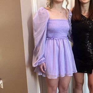 Lavender semi formal dress